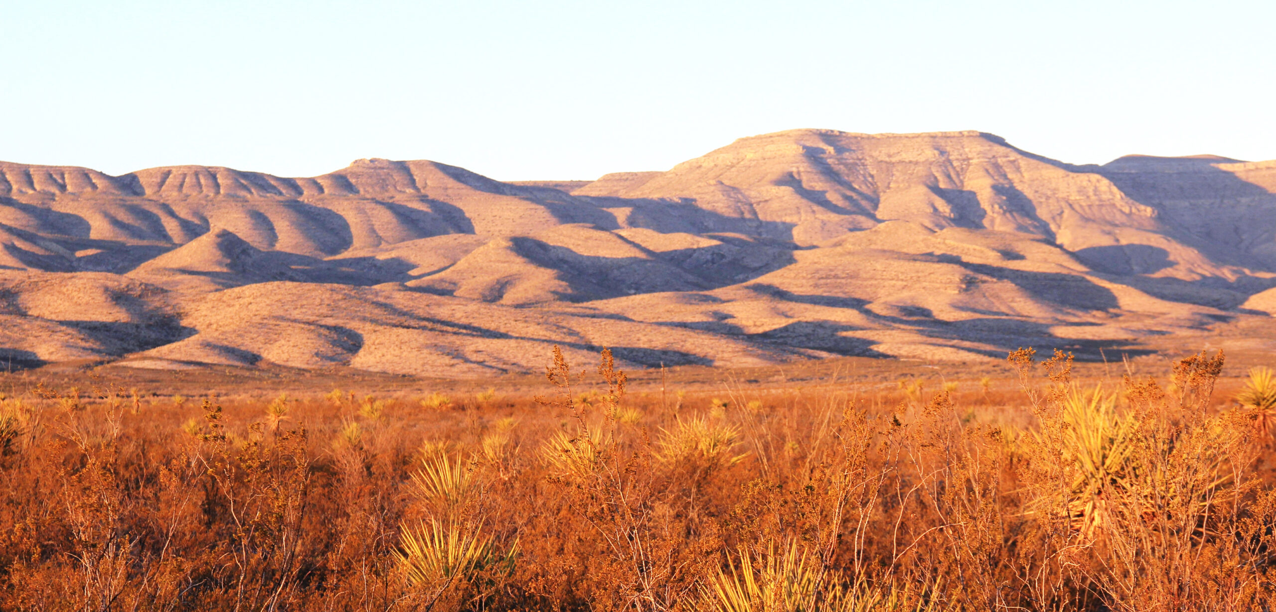 Rolling hills in west Texas